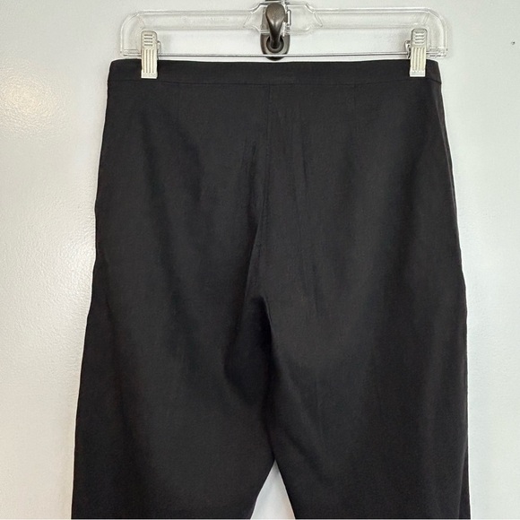 Eileen Fisher Black Linen Blend Trouser Pants Size Petite 4 - Picture 7 of 9
